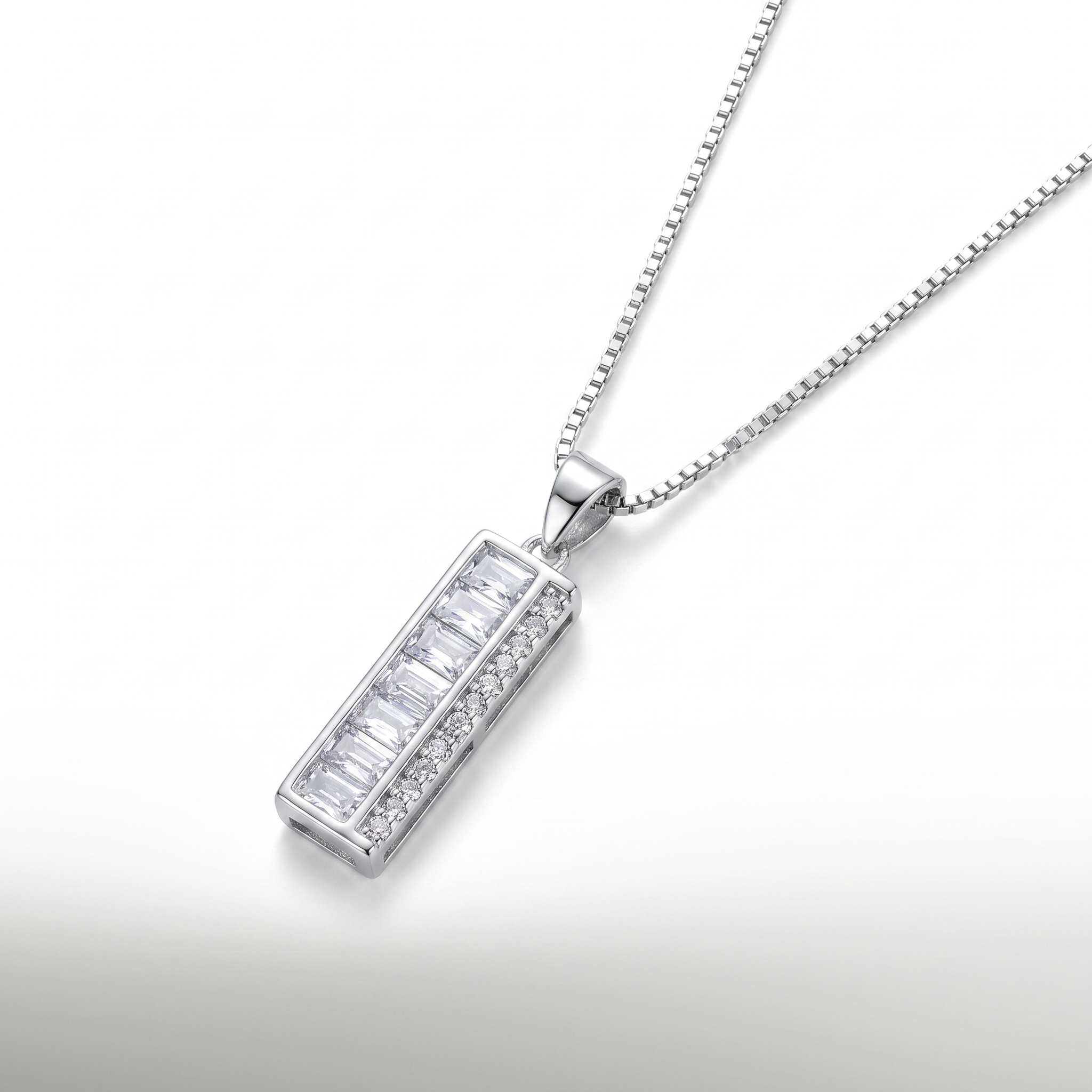 Gold Wz Baguette Cut Pendant — studio