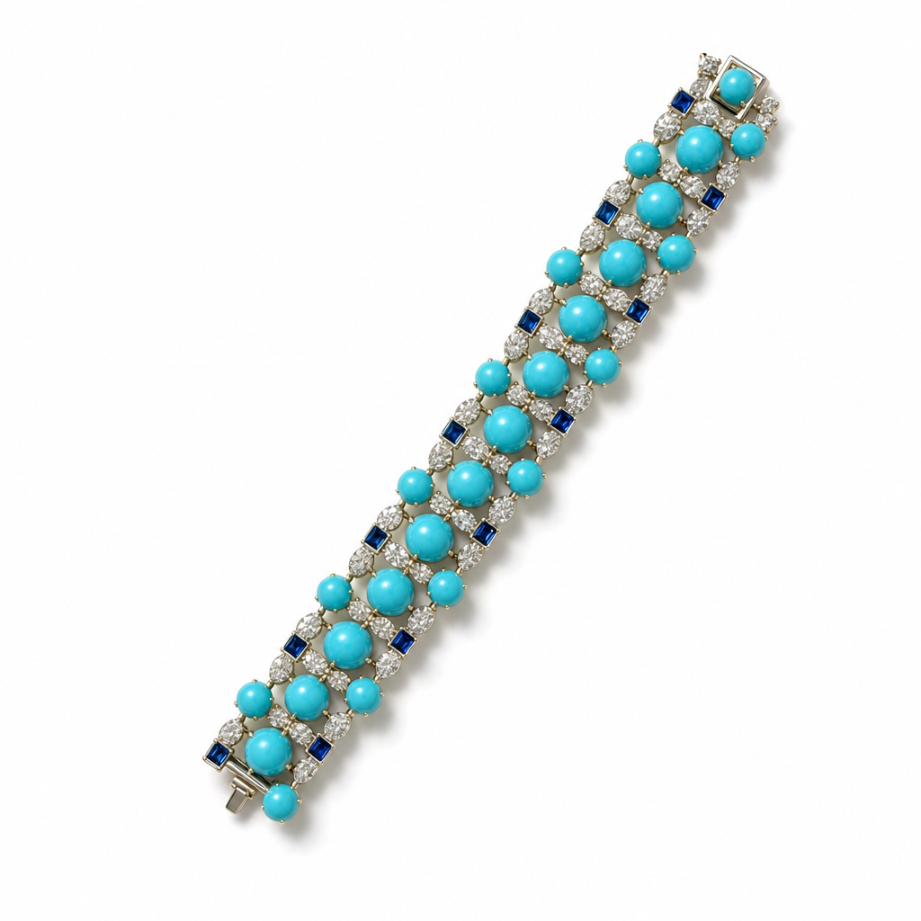 Gold Tu White Wz White Sa Multi Round Cut Bracelet — studio