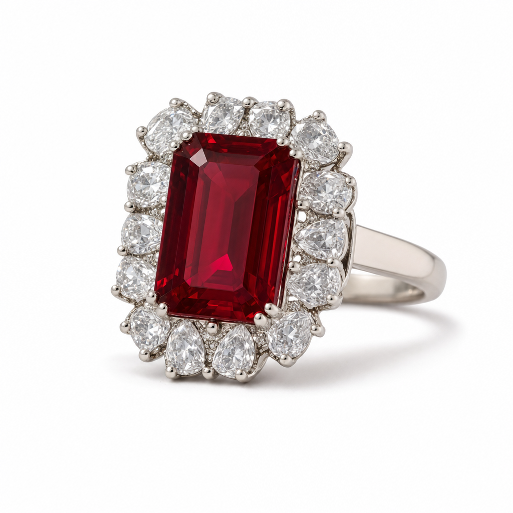 Gold Ru White White Marquise Cut Ring 7 — studio