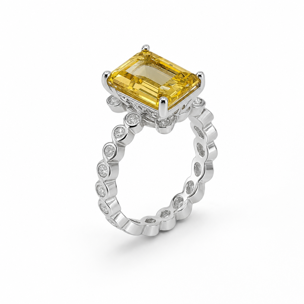 Created Yt White Wz Emerald Cut Infinity Ring 6 — studio