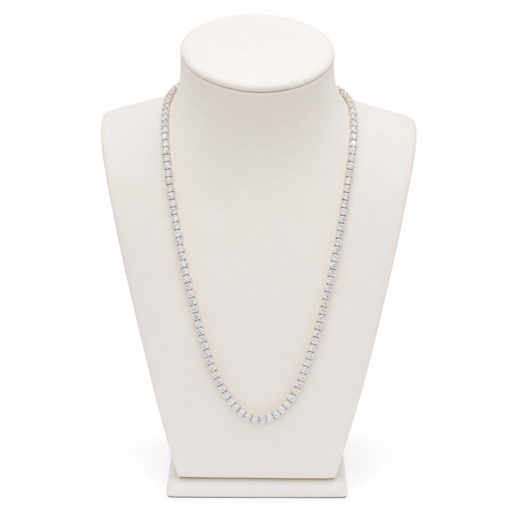 Gold Moissanite 6 5 Mm 1ct Round Cut Pendant — studio