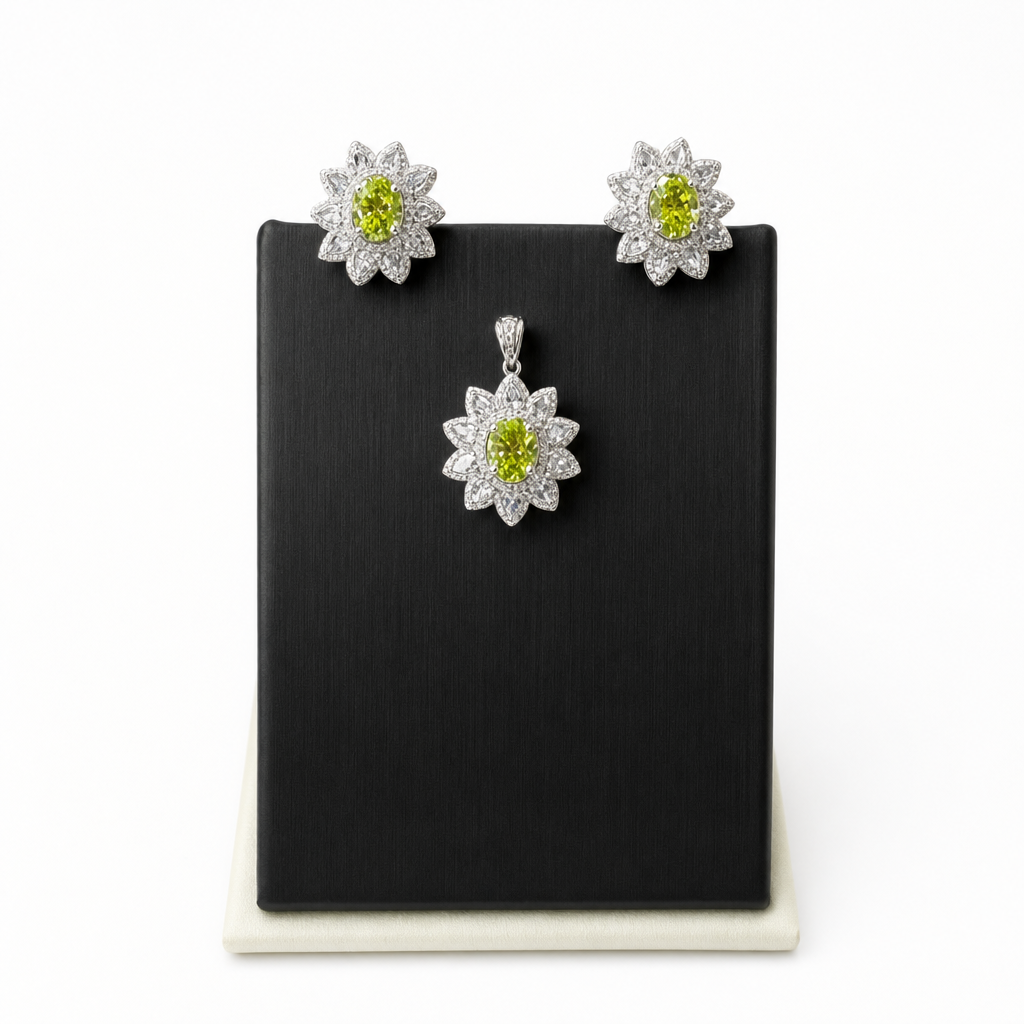 Created Pe White Wz Emerald Cut Pendant — studio