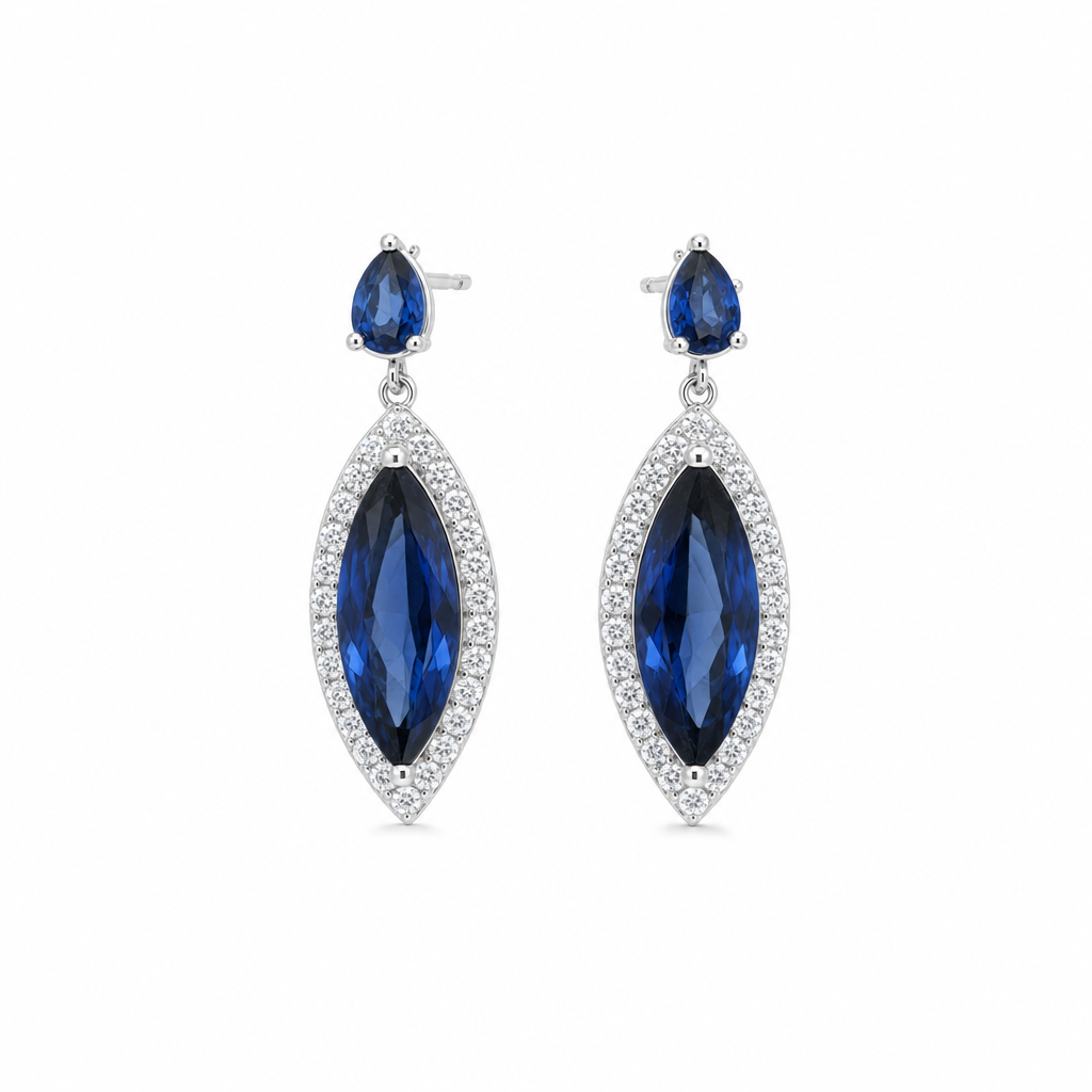 Created Sa White Wz Pear Cut Earring — studio