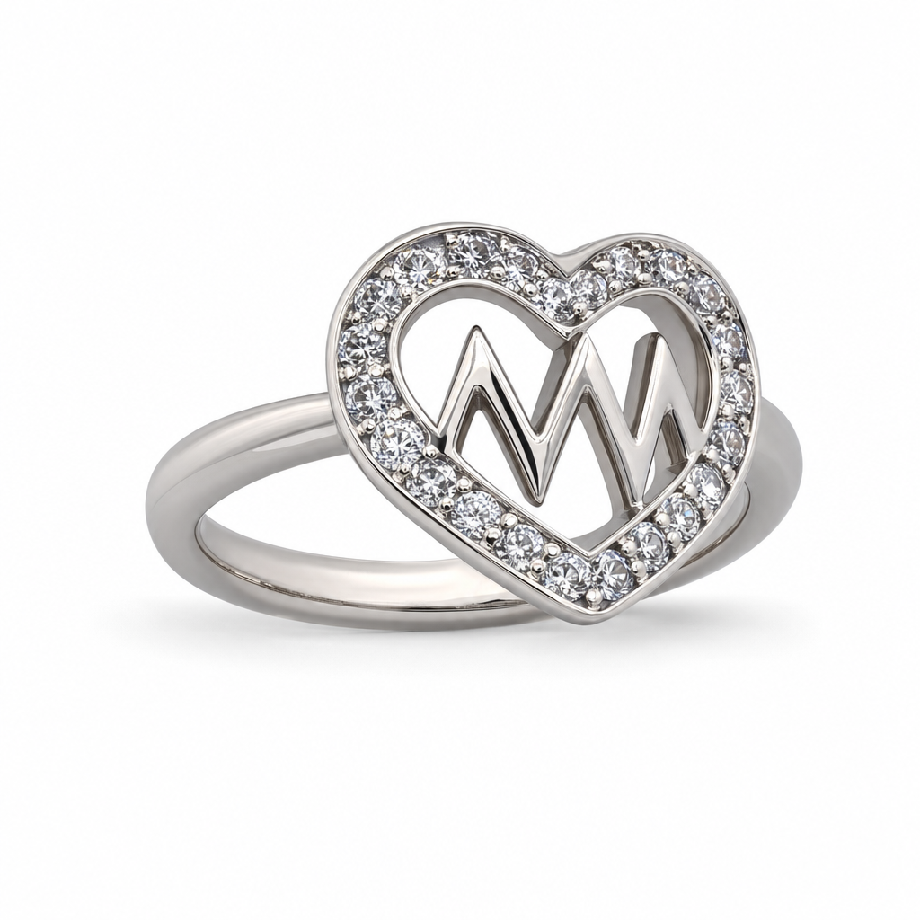 Gold Wz Heart Ring 6 — studio