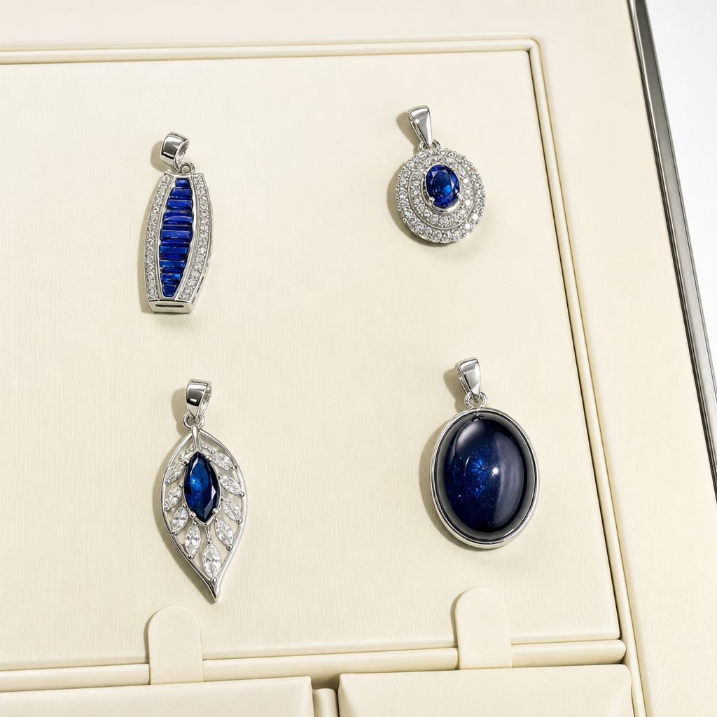 Created Sa White Wz Marquise Cut Pendant — studio