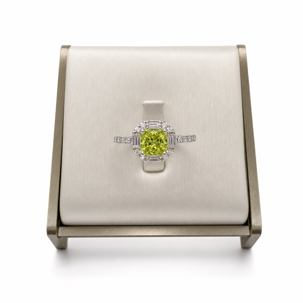 Created Pe White Wz Princess Cut Pendant — studio