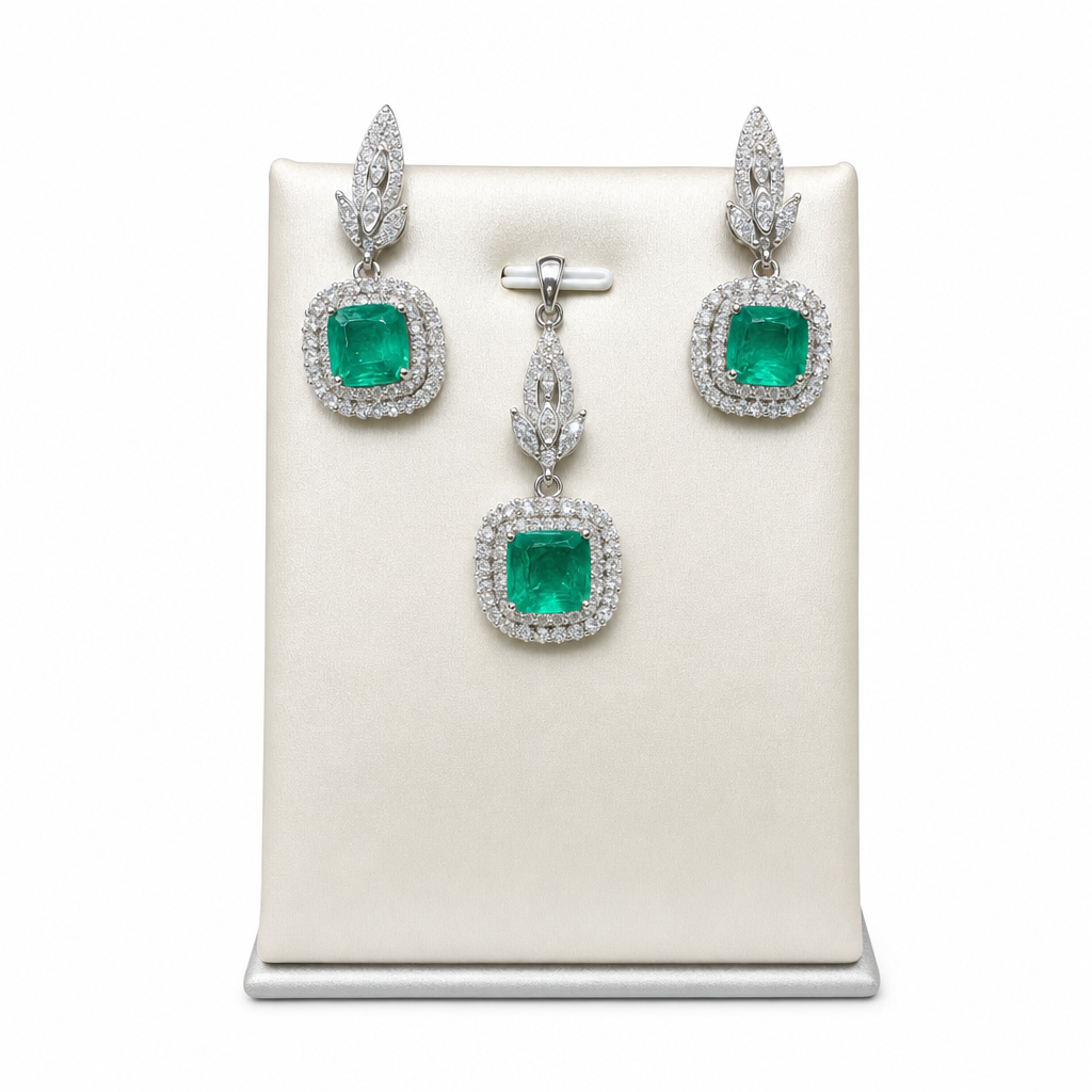 Created Em White Wz Princess & Marquise Cut Pendant — studio