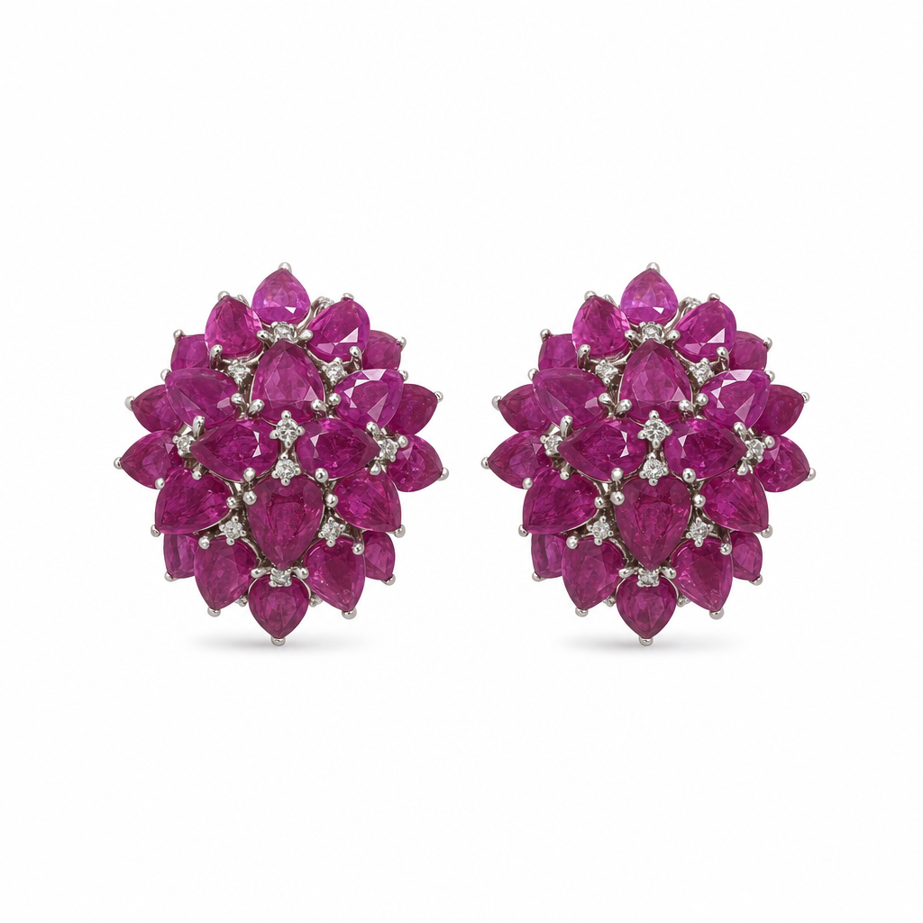 Gold Ru Multi Pear Cut Earring — studio