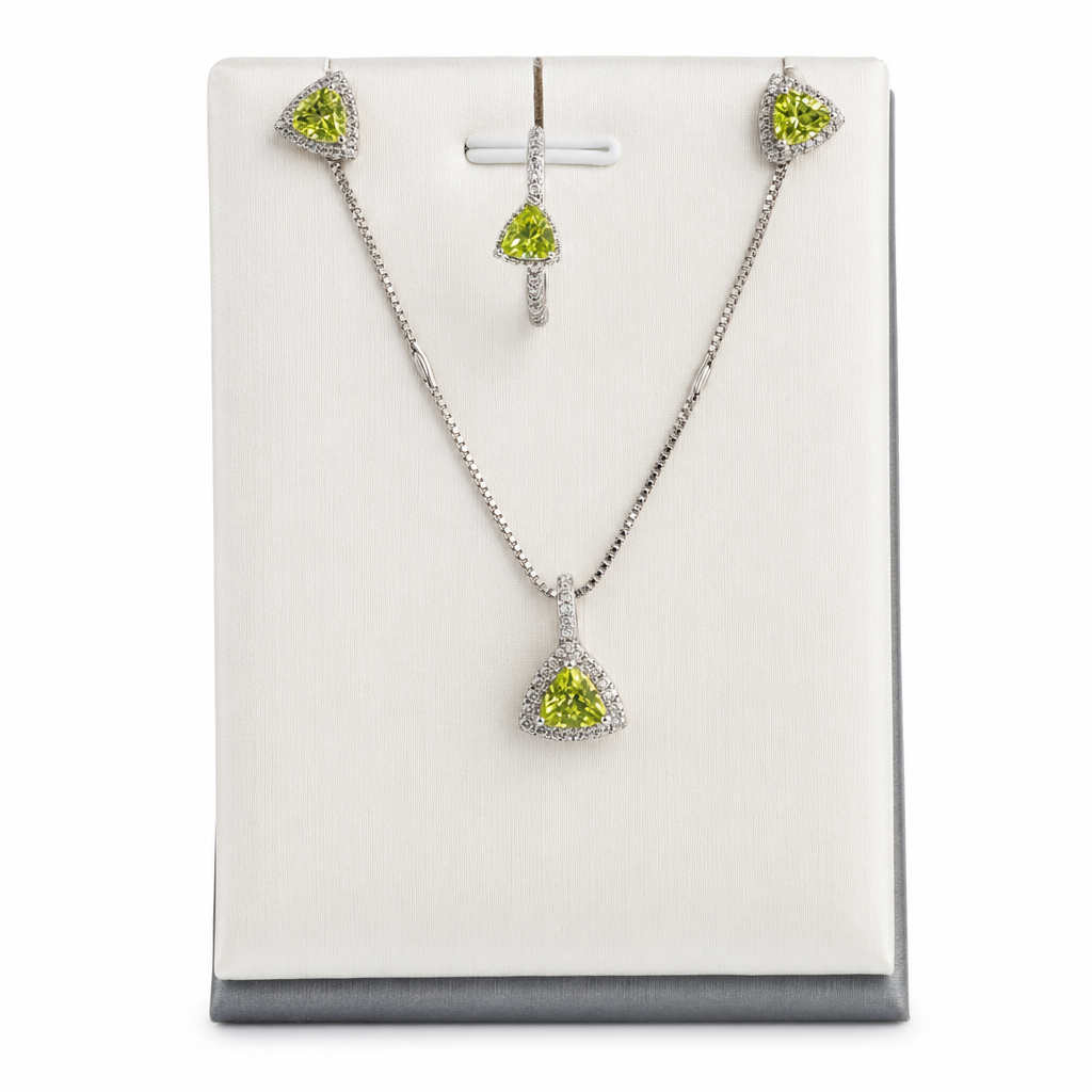 Created Pe White Wz Trillion Cut Pendant — studio
