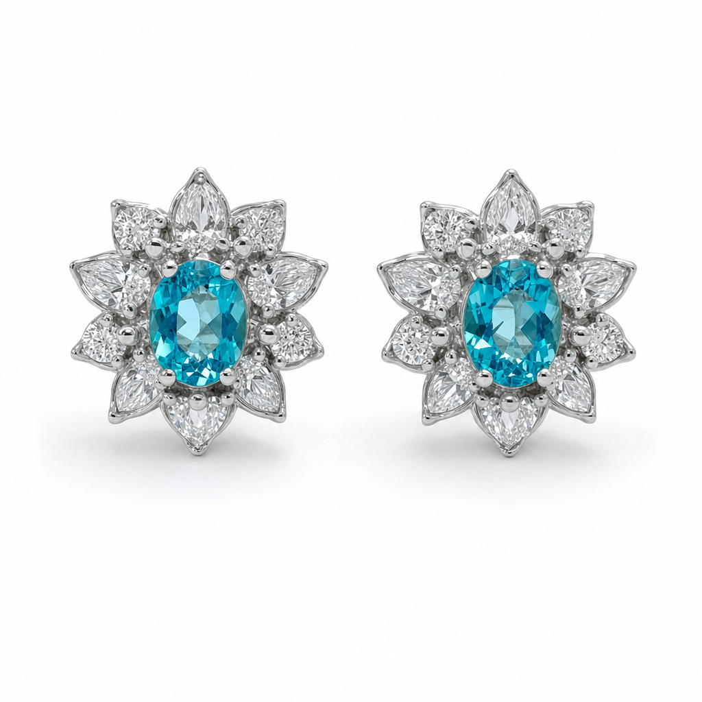 Created Bt White Wz Oval Cut Earring — studio