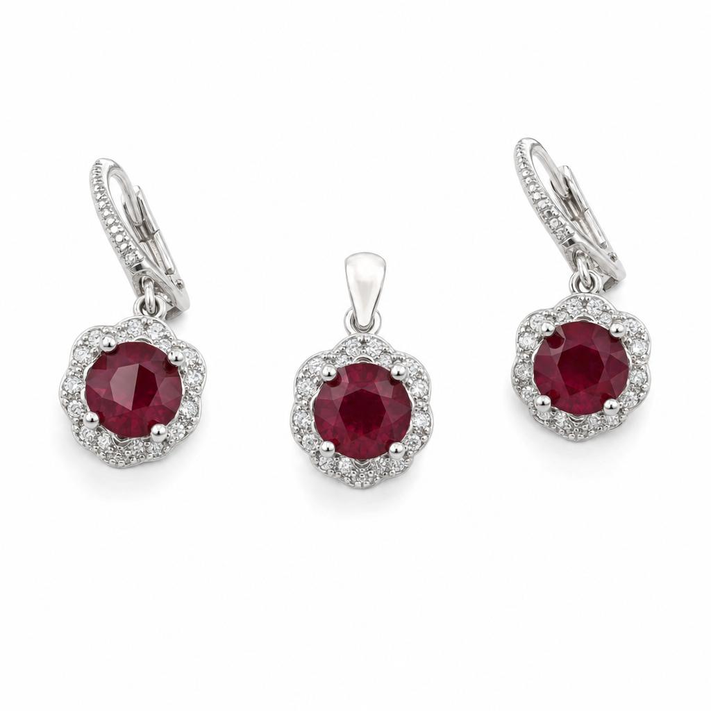 Created Ru White Wz Trillion Cut Earring — studio
