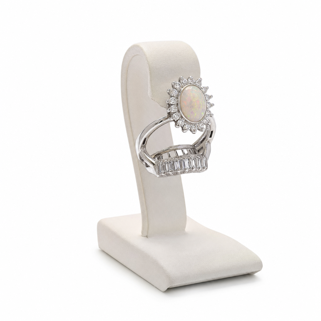 Gold Op Heart Cut Pendant Blue — studio