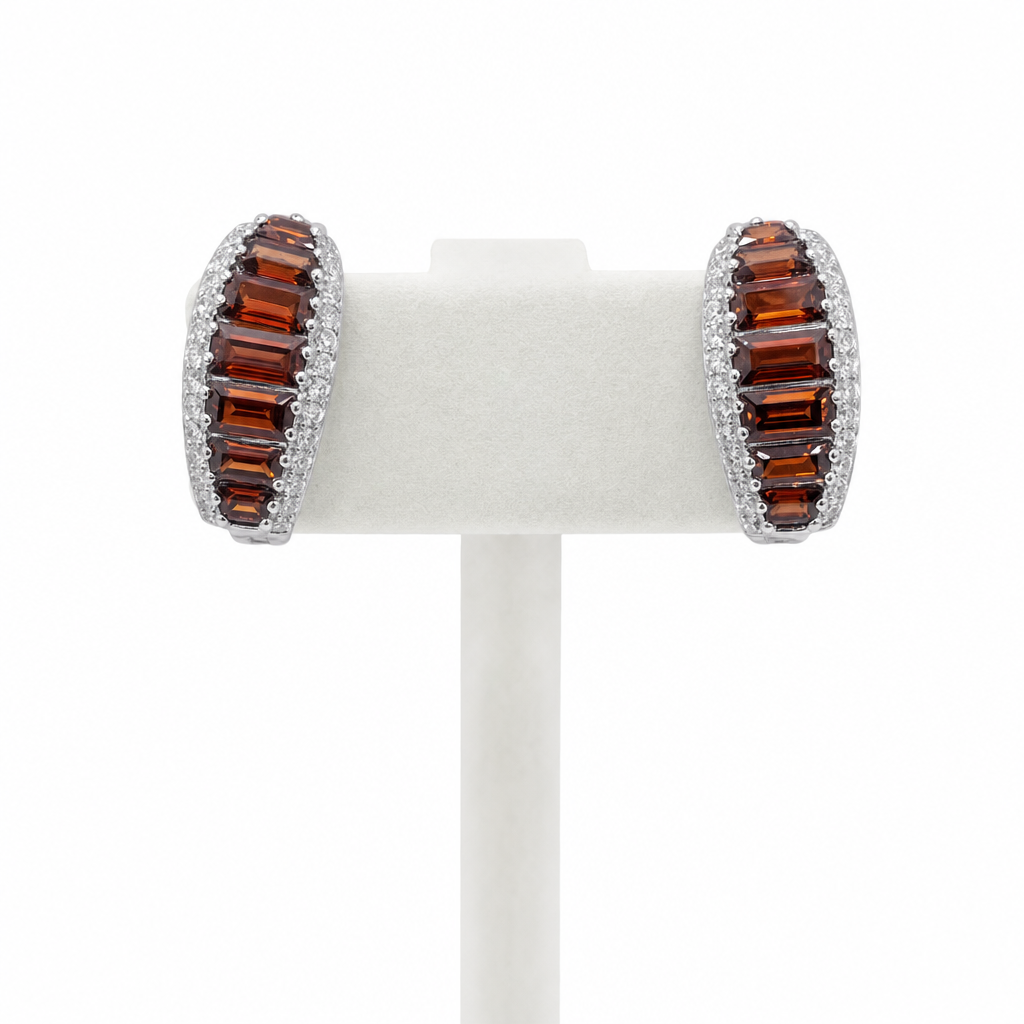 Created Garnet White Wz Oval & Pear Cut Pendant — studio