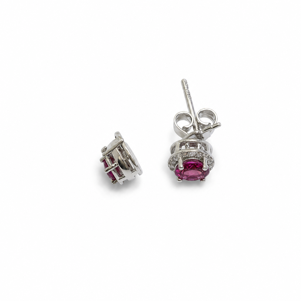 Gold Pe Princess & Round Cut Earring — studio