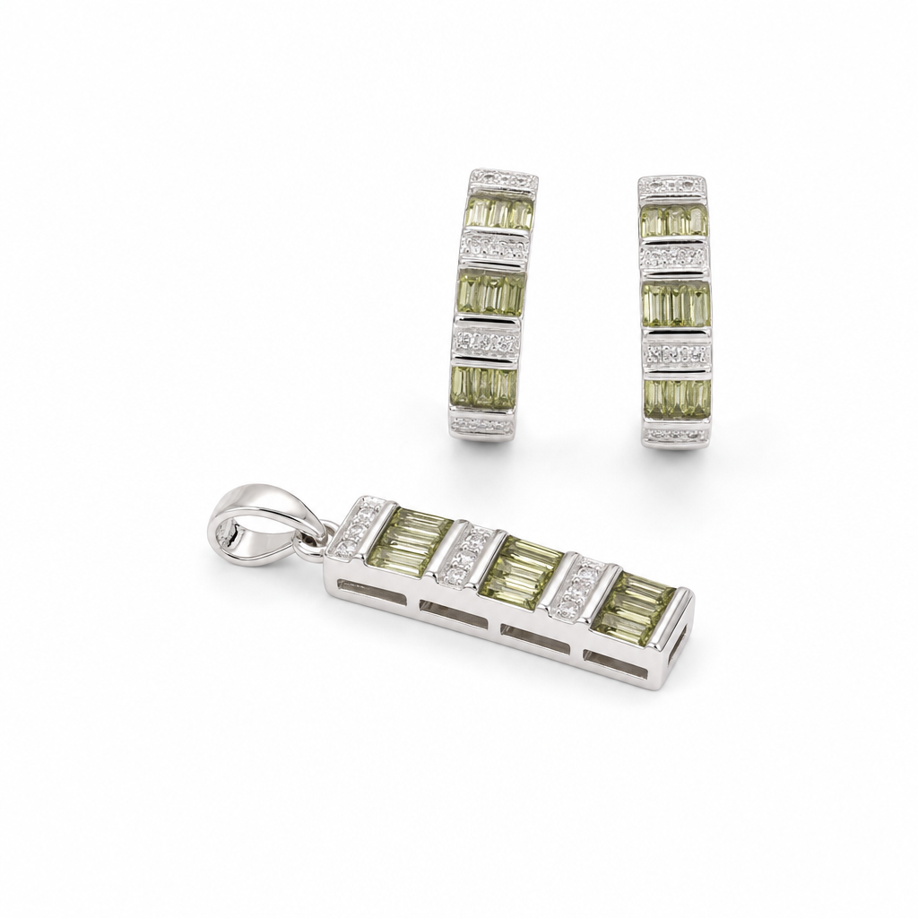 Created Pe White Wz Baguette Cut Earring — studio