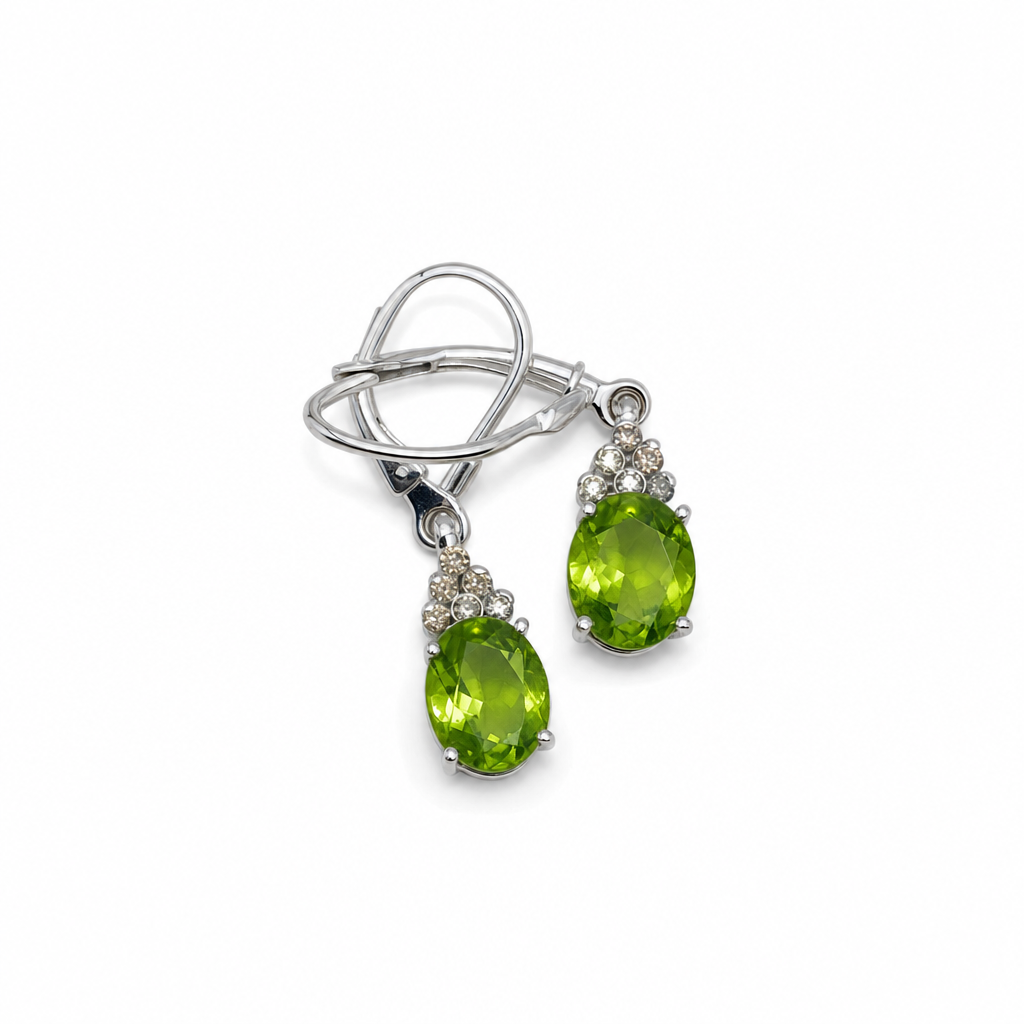 Created Pe White Wz Princess Cut Earring — studio