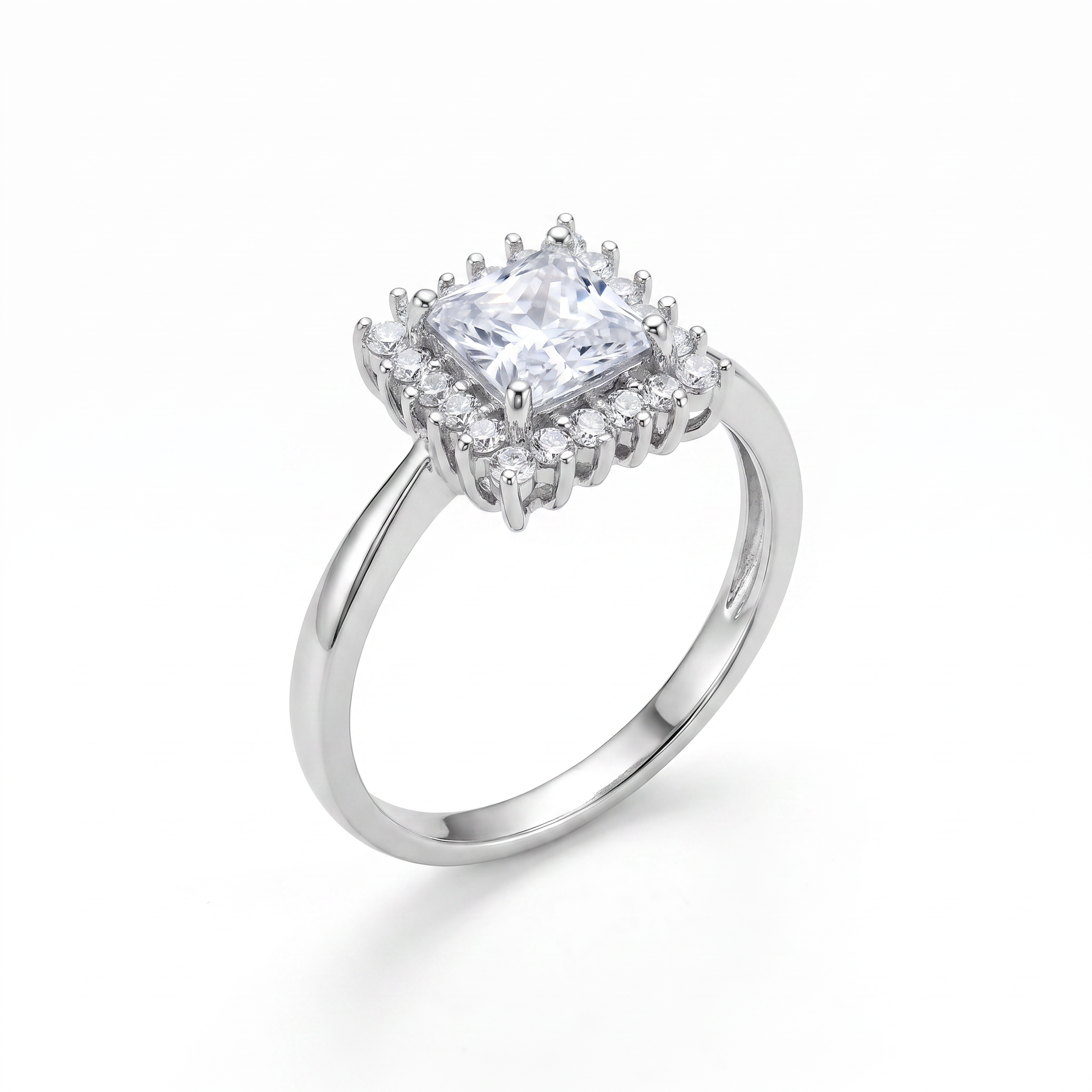 Gold Wz Princess Cut Ring 8 — studio