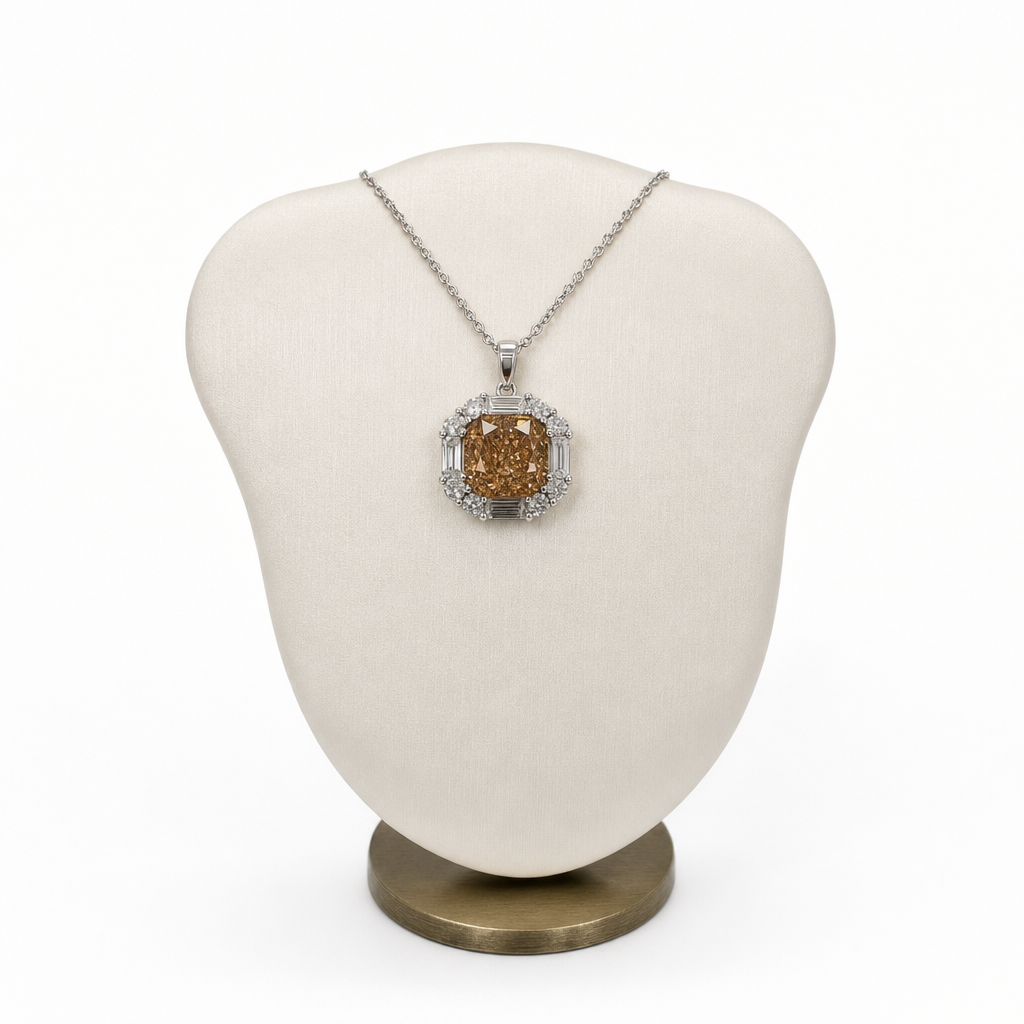 Gold Yt White Al White Wz Pear Cut Pendant — studio
