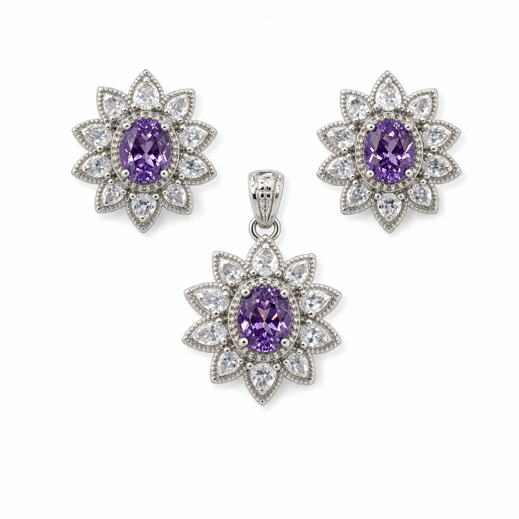 Created Am White Wz Oval & Pear Cut Earring — studio