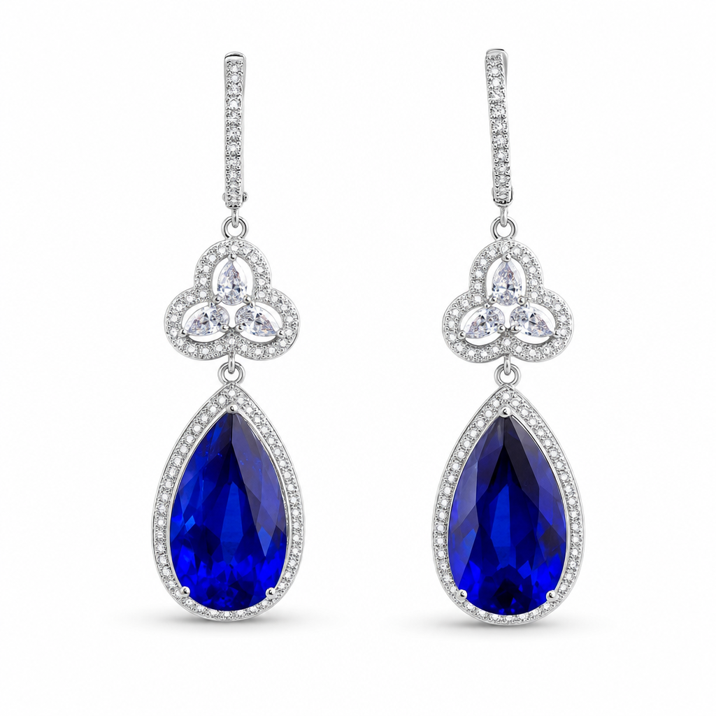 Created Sa White Wz Pear Cut Earring — studio