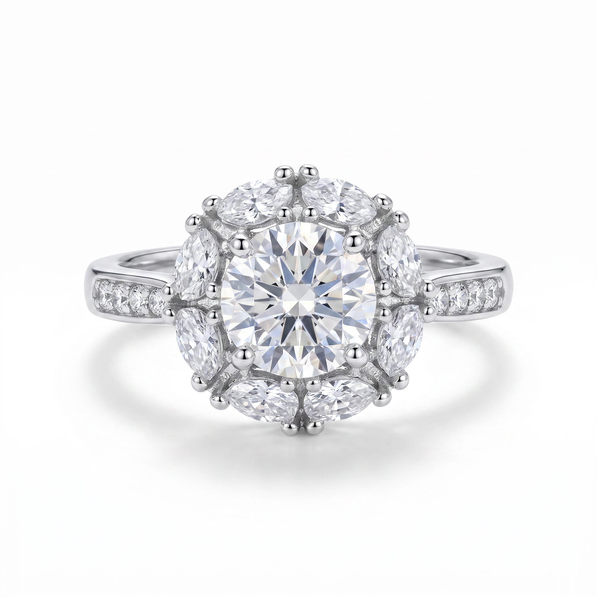 Gold Wz Round Cut Ring 9 — studio