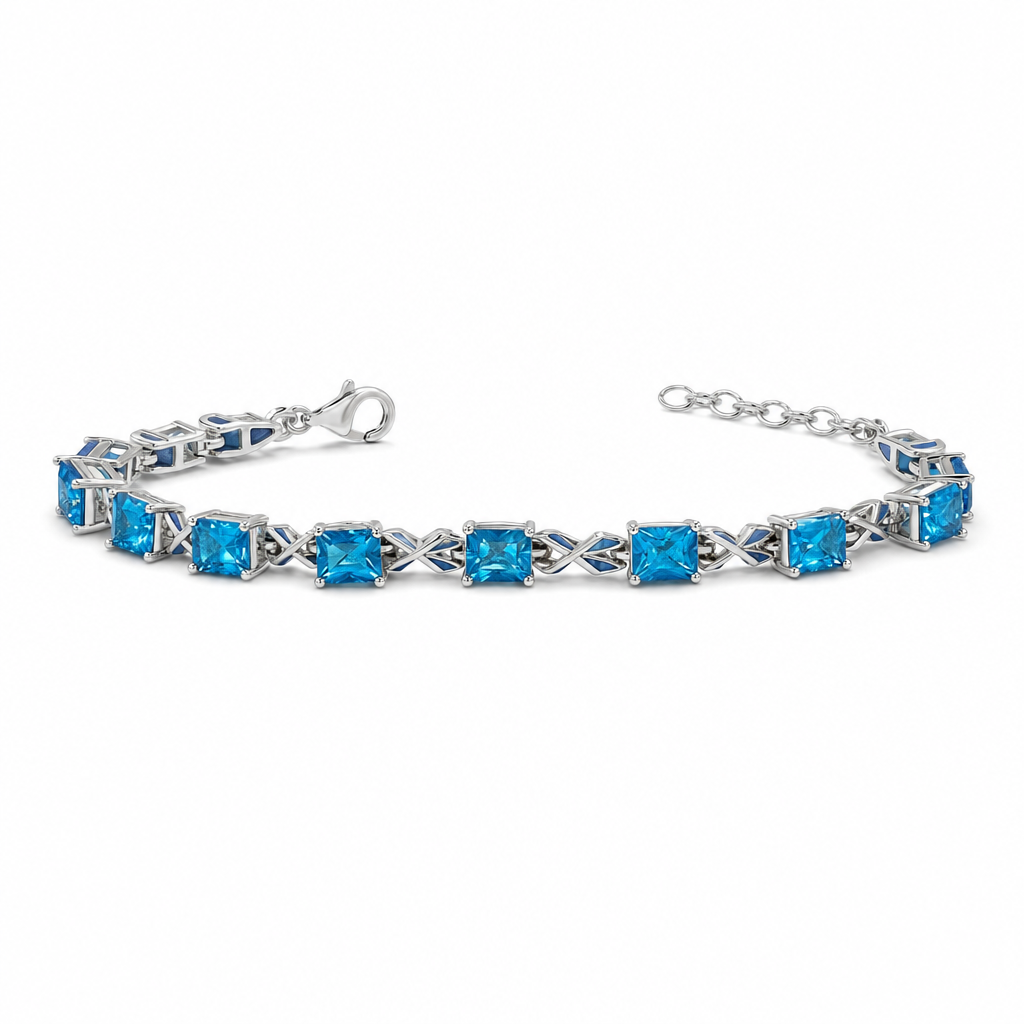 Created Bz White Wz Marquise Cut Bracelet — studio