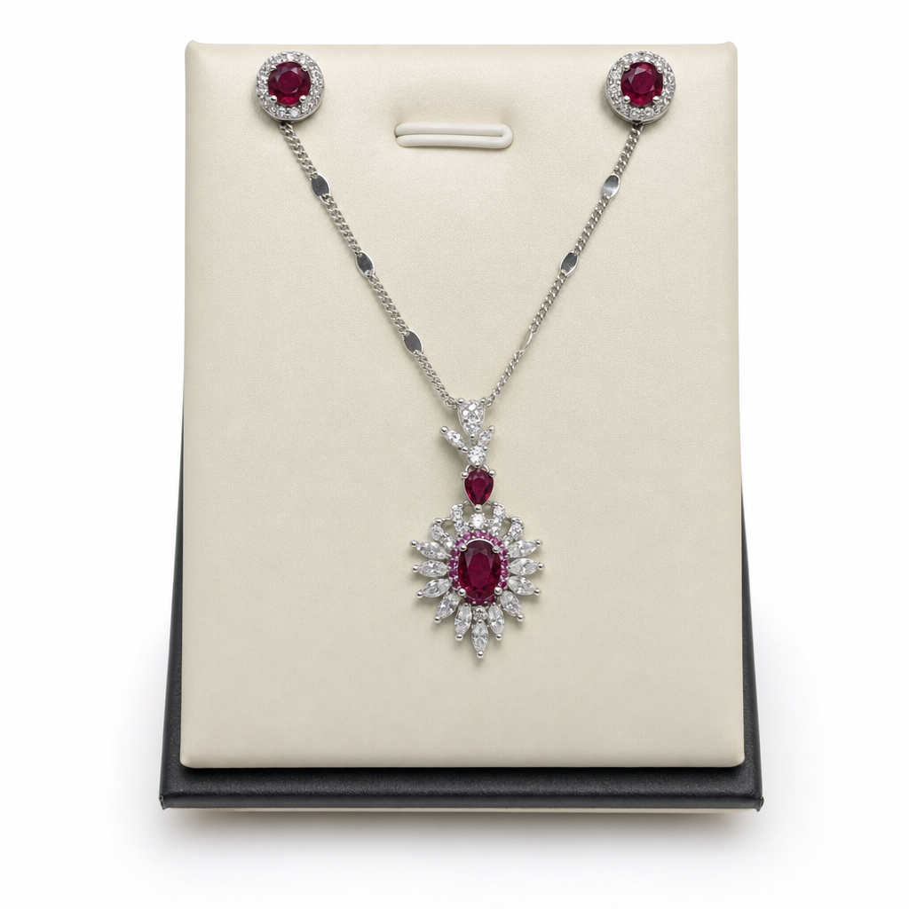 Created Ru White Wz Trillion Cut Pendant — studio