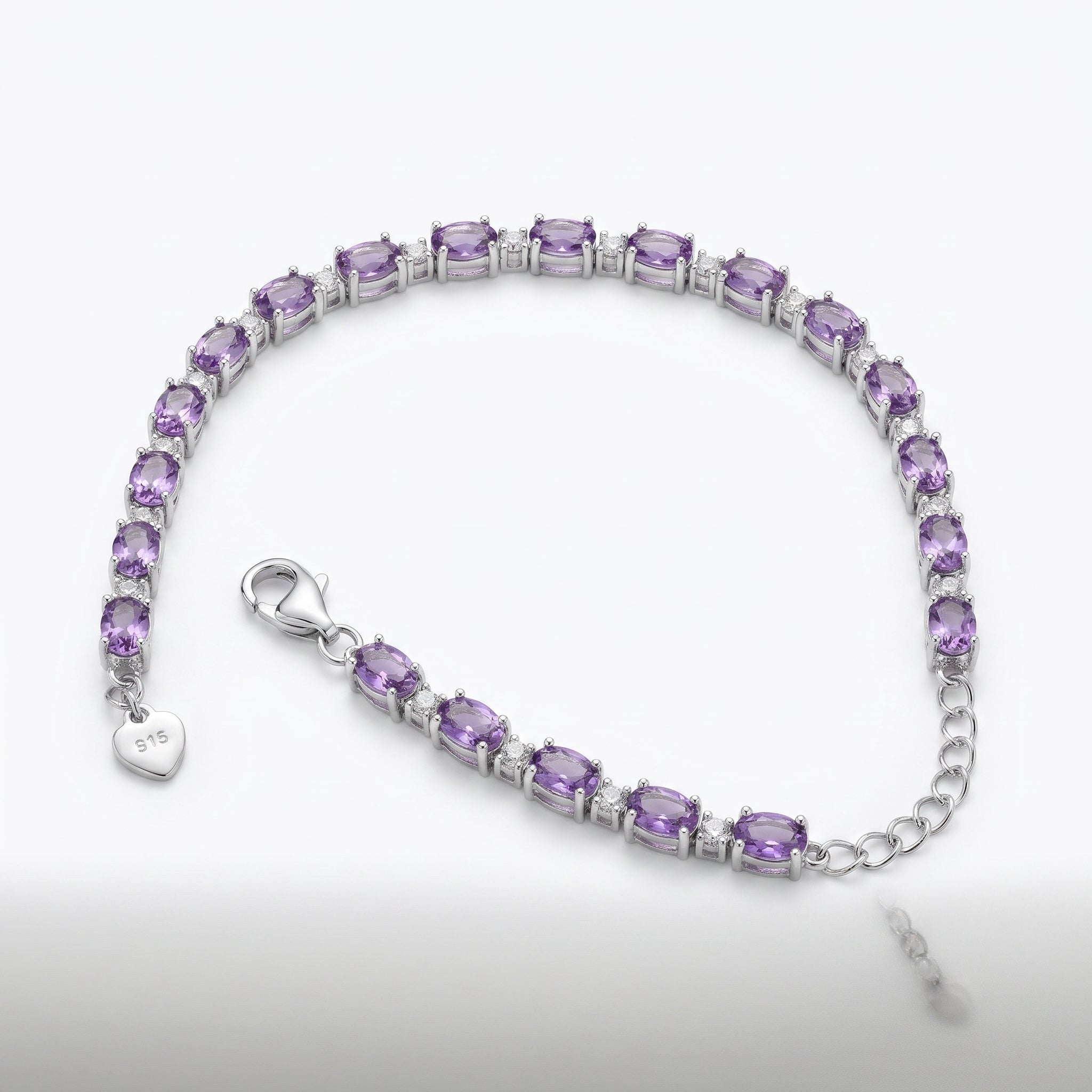Created Am White Wz Oval Cut Bracelet — studio