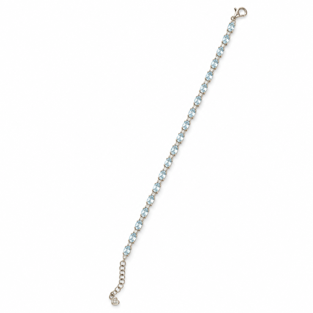 Gold Am White Wz Round Cut Bracelet — studio