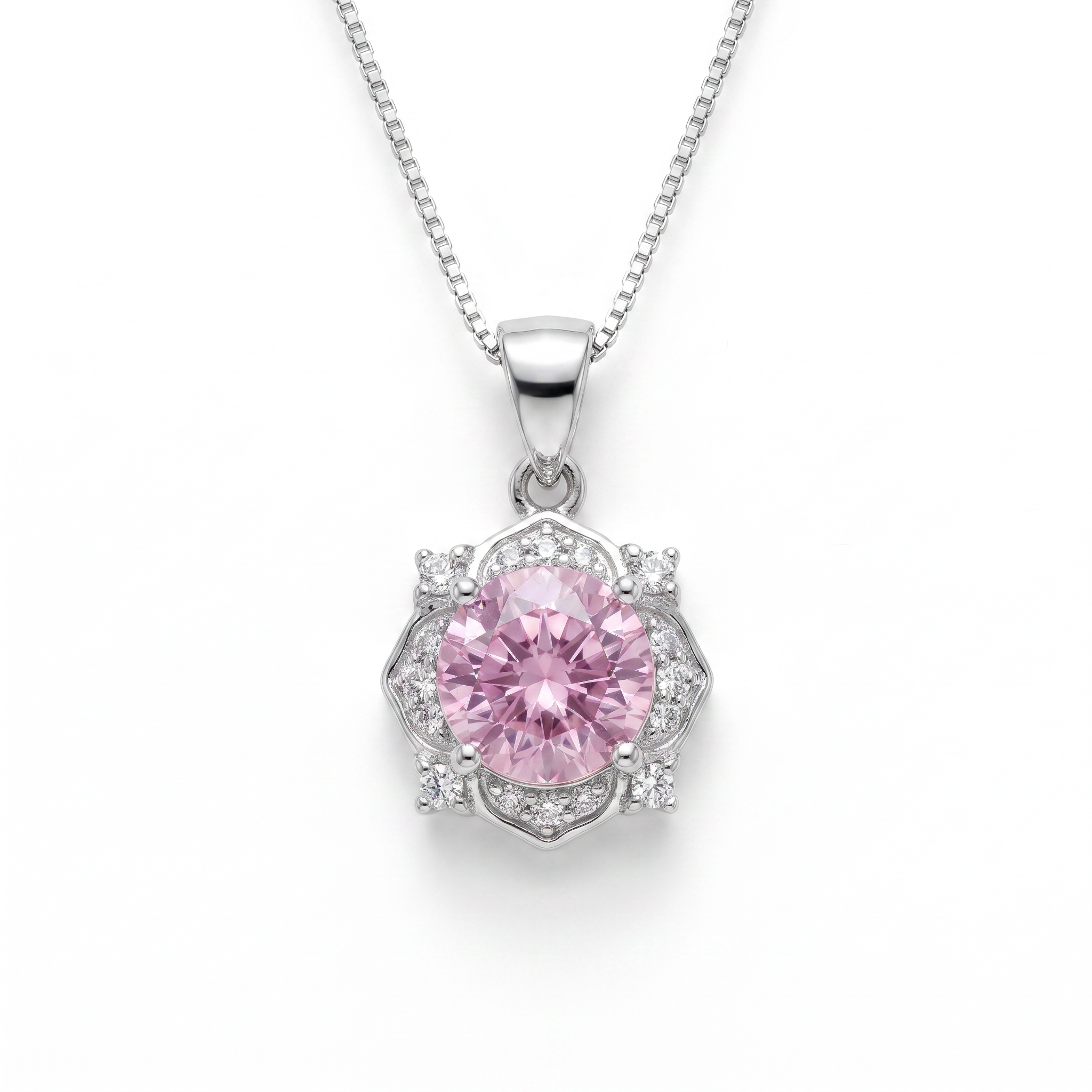 Gold Pz White Wz Round Cut Pendant — studio