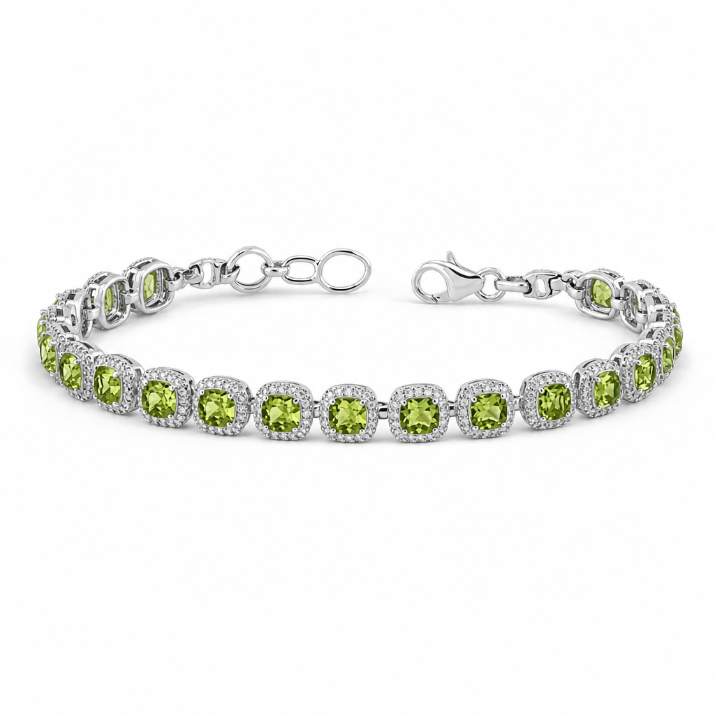 Created Pe White Wz Cushion Cut Bracelet — studio