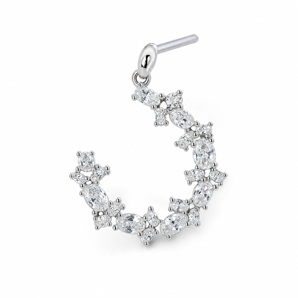 Gold Wz Baguette Heart Cut Earring — studio