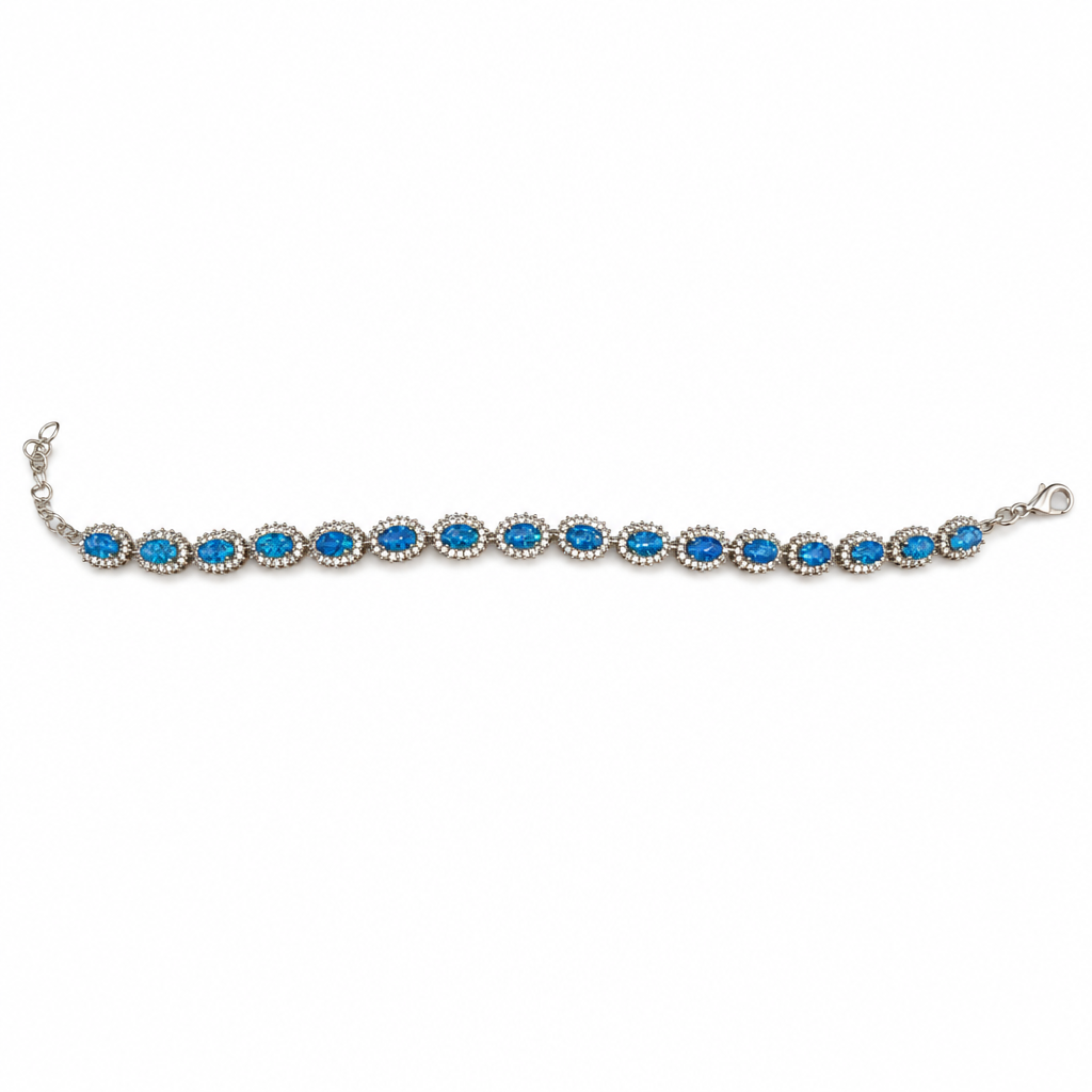 Gold Yt Pear & Round Cut Bracelet — studio