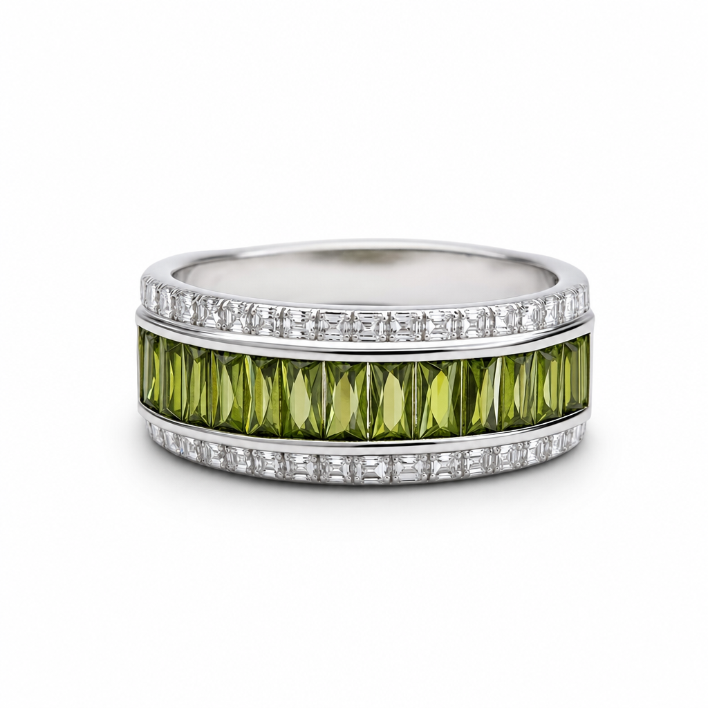 Created Pe White Baguette Pear Cut Ring 6 — studio