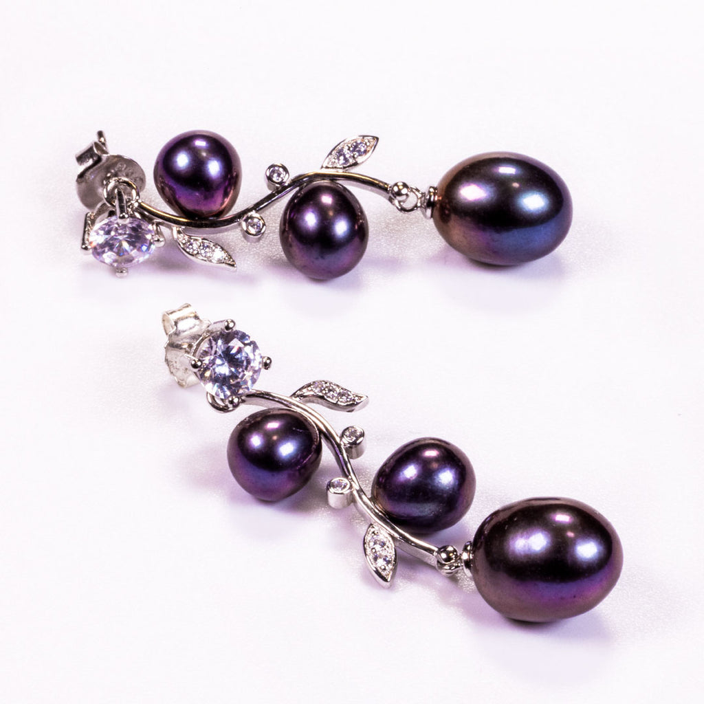 Black Pearl W WZ Earring