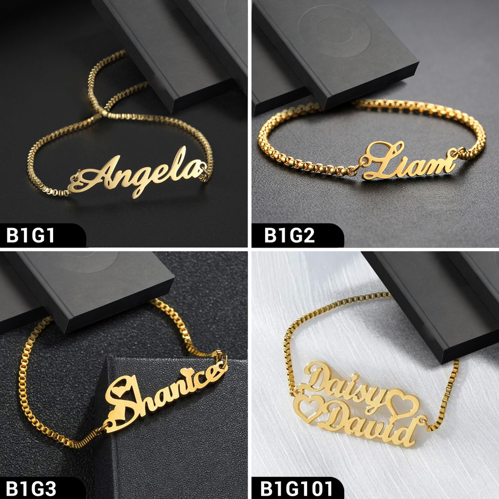 Bracelets Engraved Bracelets | Nameplate Bracelets – NamePlateDepot