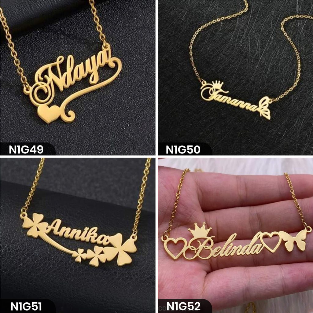 Custom Name Necklace - Single Word